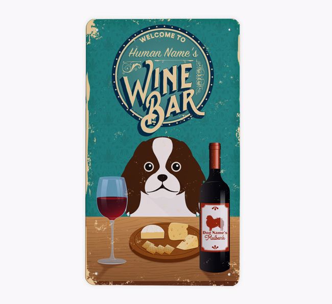 Wine Bar: Personalized {breedFullName} Metal Sign